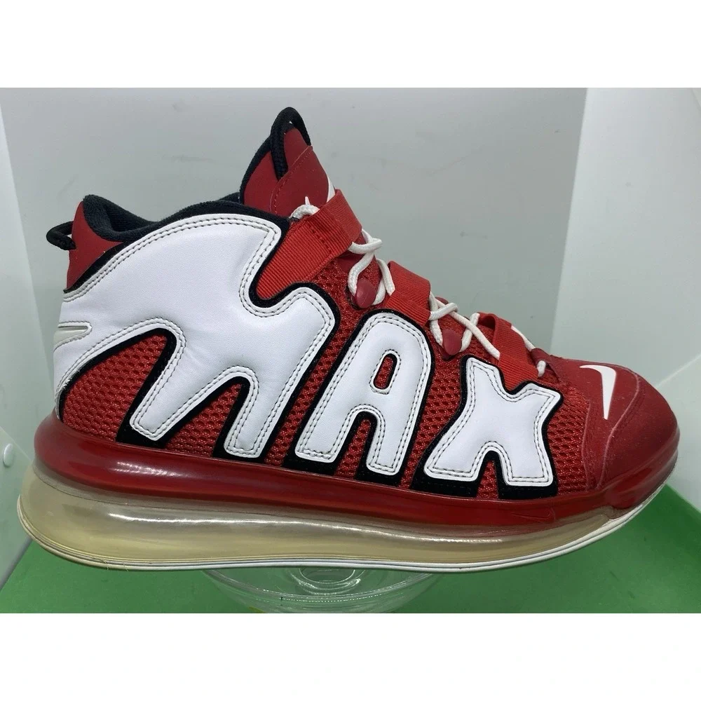 Nike Air Max More Uptempo 720 University Red CJ3662-600 Mens Sz 10.5